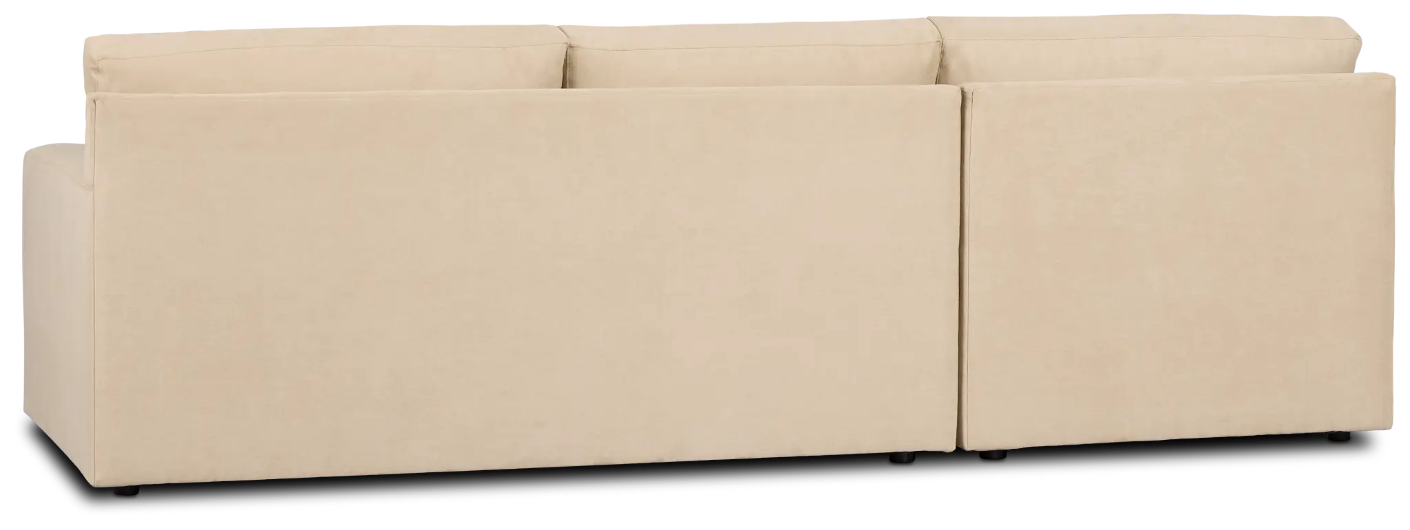 Hudson Beige Fabric Left Chaise Sectional Hudson Beige Fabric Left Chaise Sectional