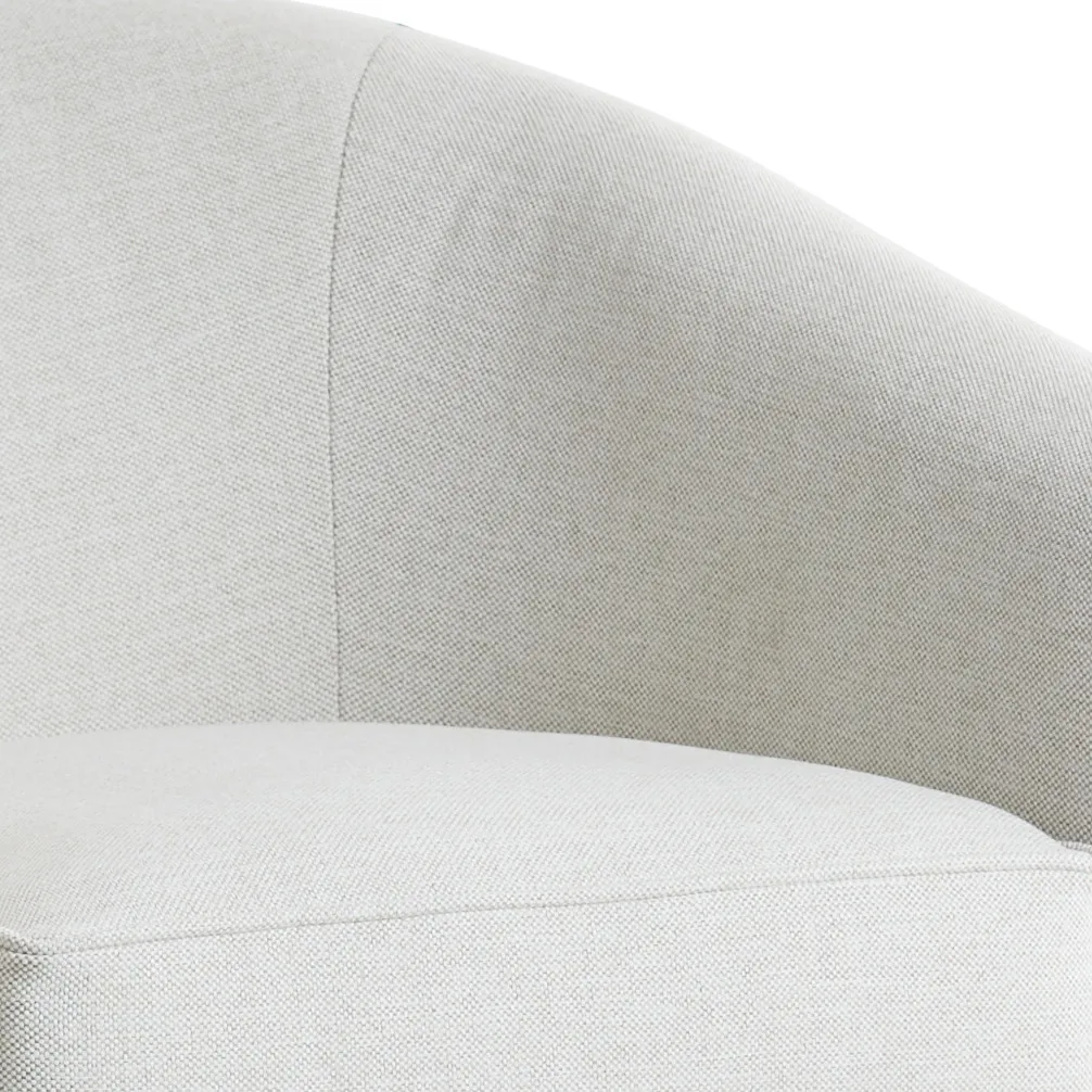 Asheville Light Taupe Fabric Swivel Rocker Glider