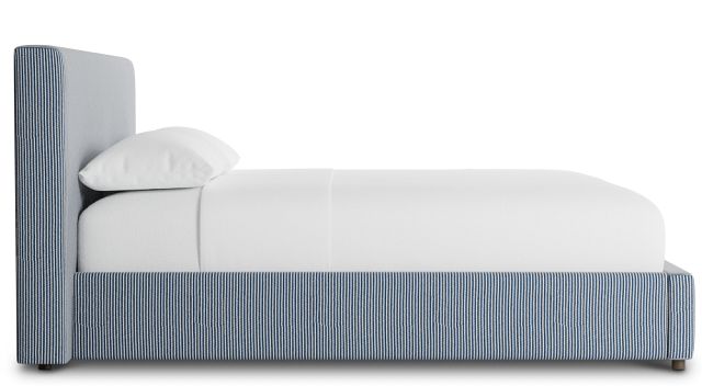 Grayton Lucy Navy 44" Upholstered Platform Bed