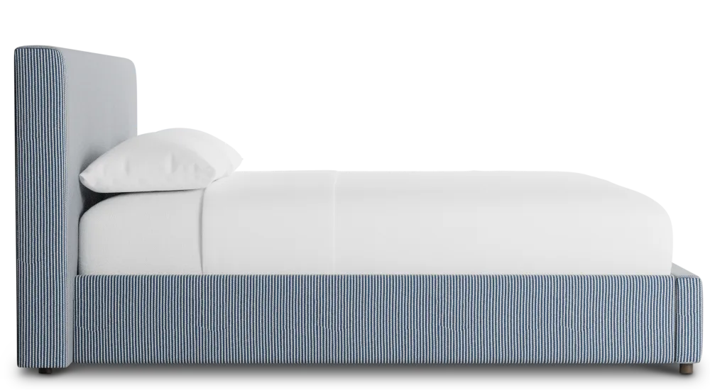 Grayton Lucy Navy 44" Upholstered Platform Bed