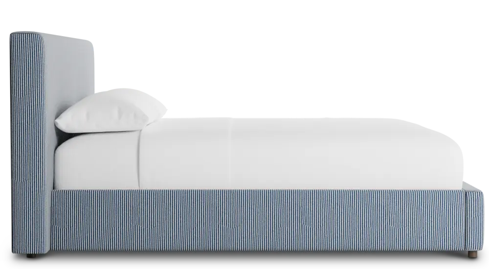 Grayton Lucy Navy 44" Upholstered Platform Bed Grayton Lucy Navy 44" Upholstered Platform Bed