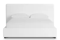 Grayton Peyton White 44" Upholstered Platform Bed