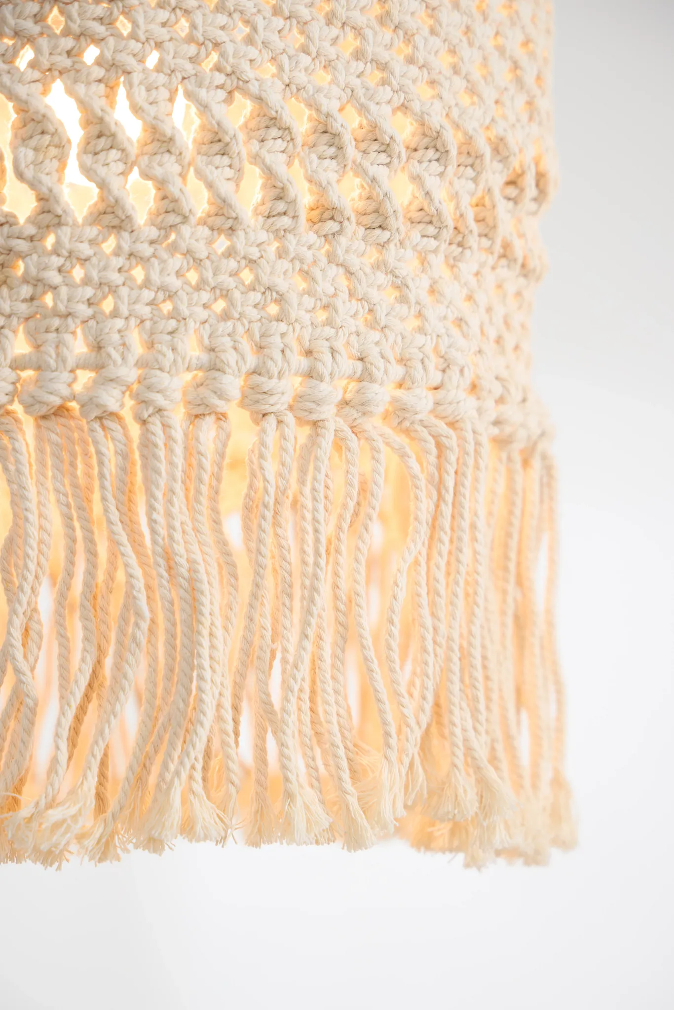 Fringe Beige Pendant