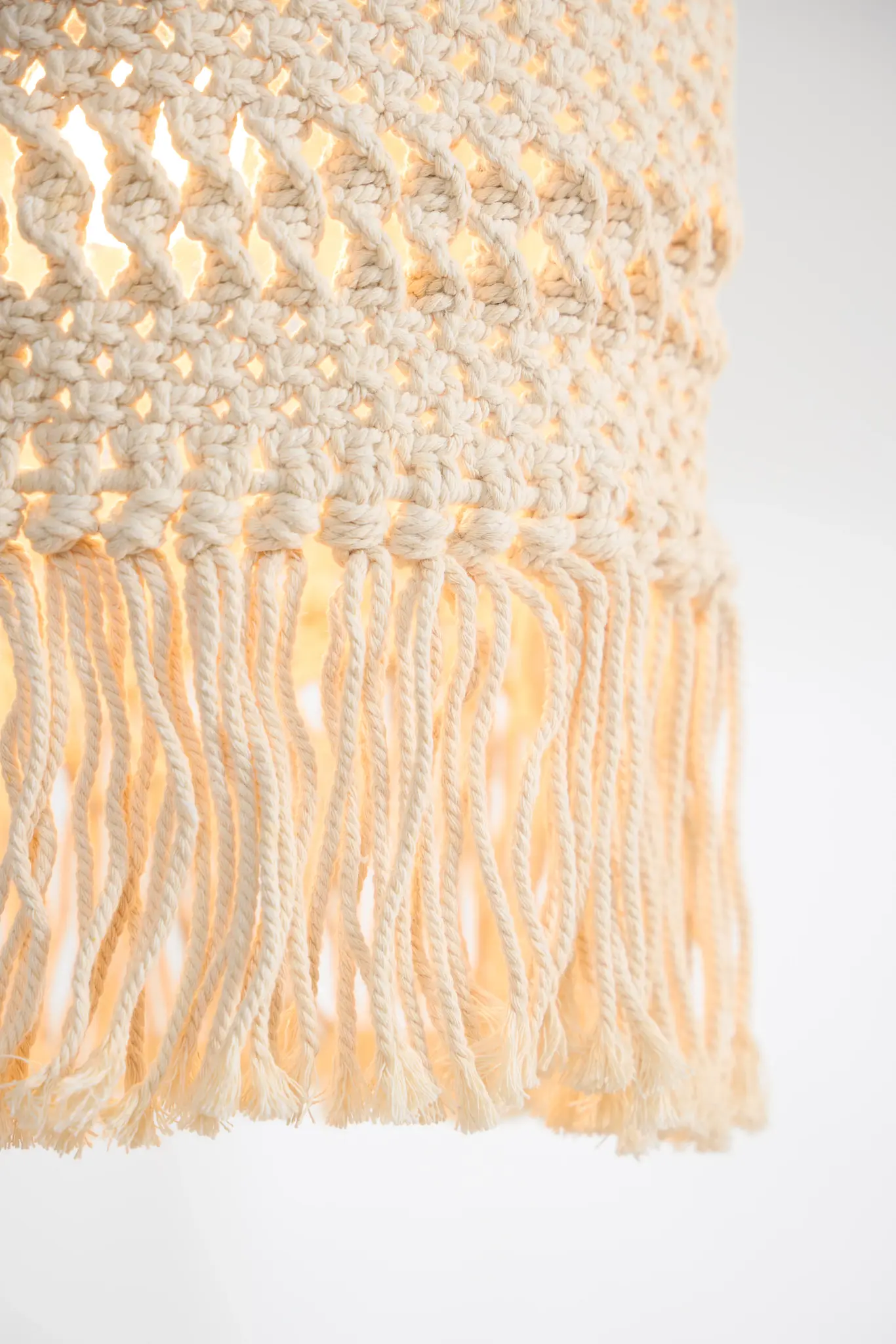 Fringe Beige Pendant Fringe Beige Pendant