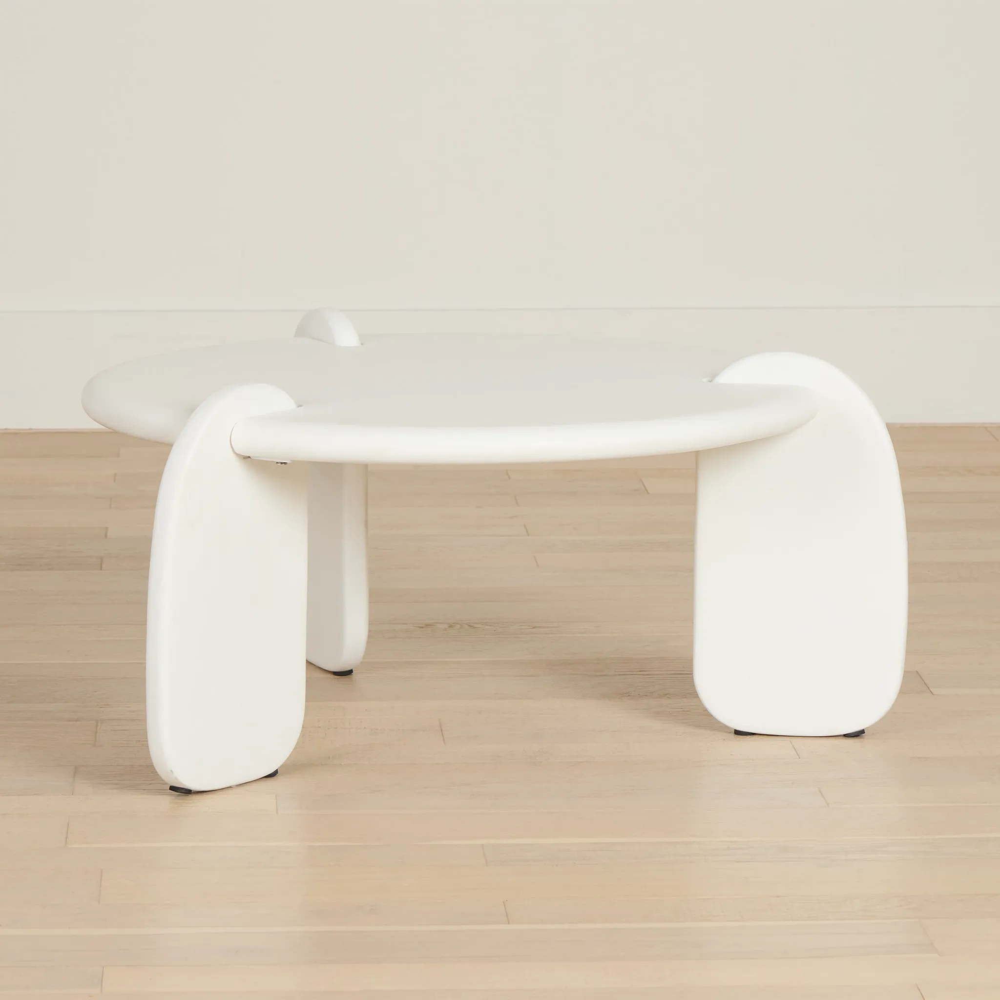Layla White Round Coffee Table