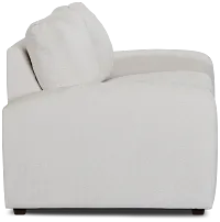Colby White Micro Loveseat