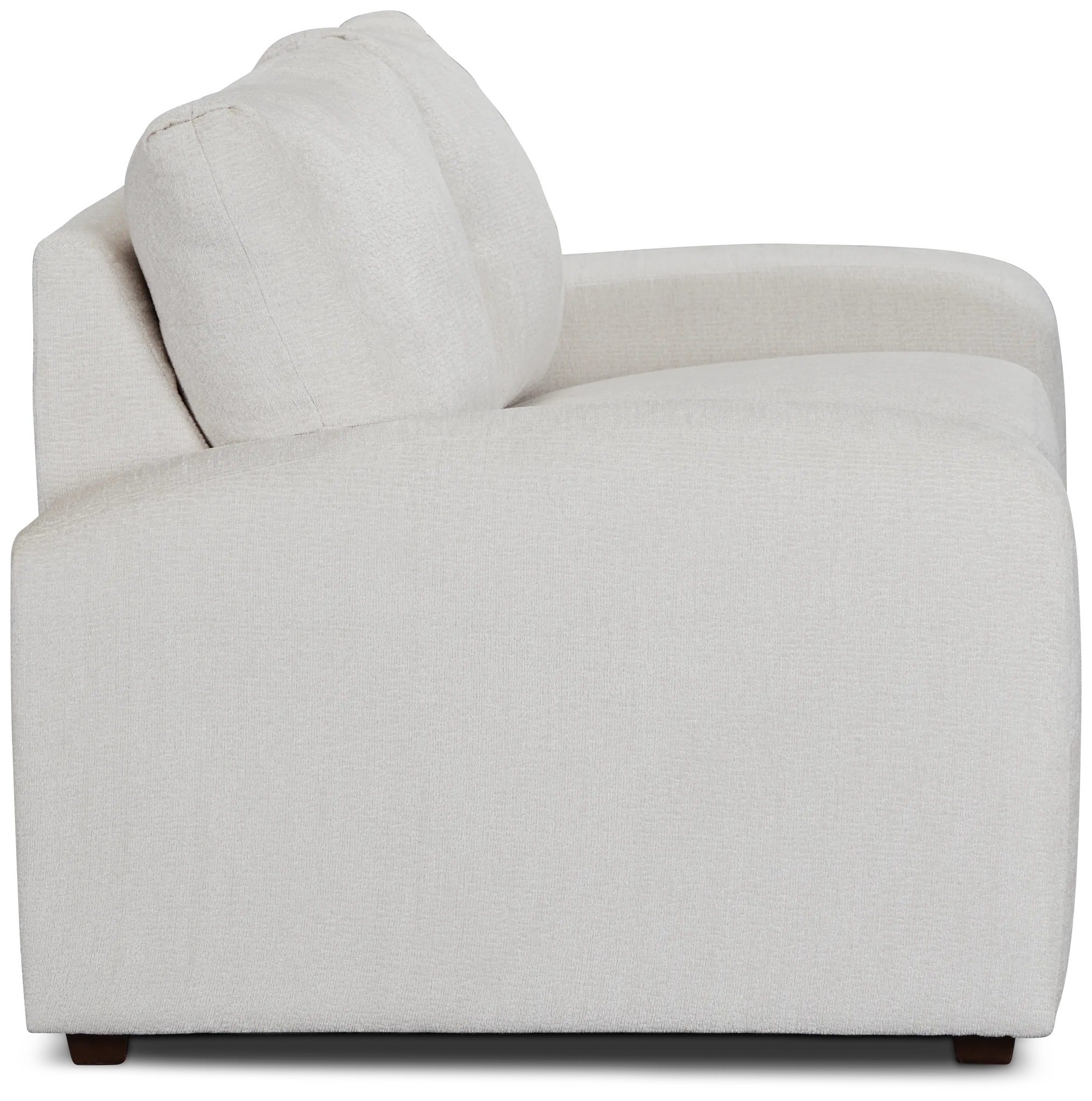 Colby White Micro Loveseat