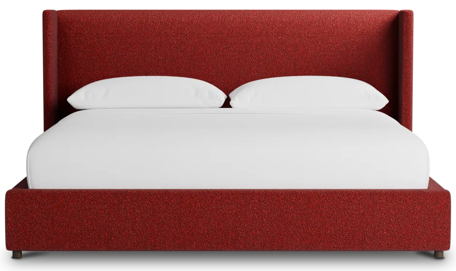 Captiva Elite Red 48" Upholstered Shelter Bed