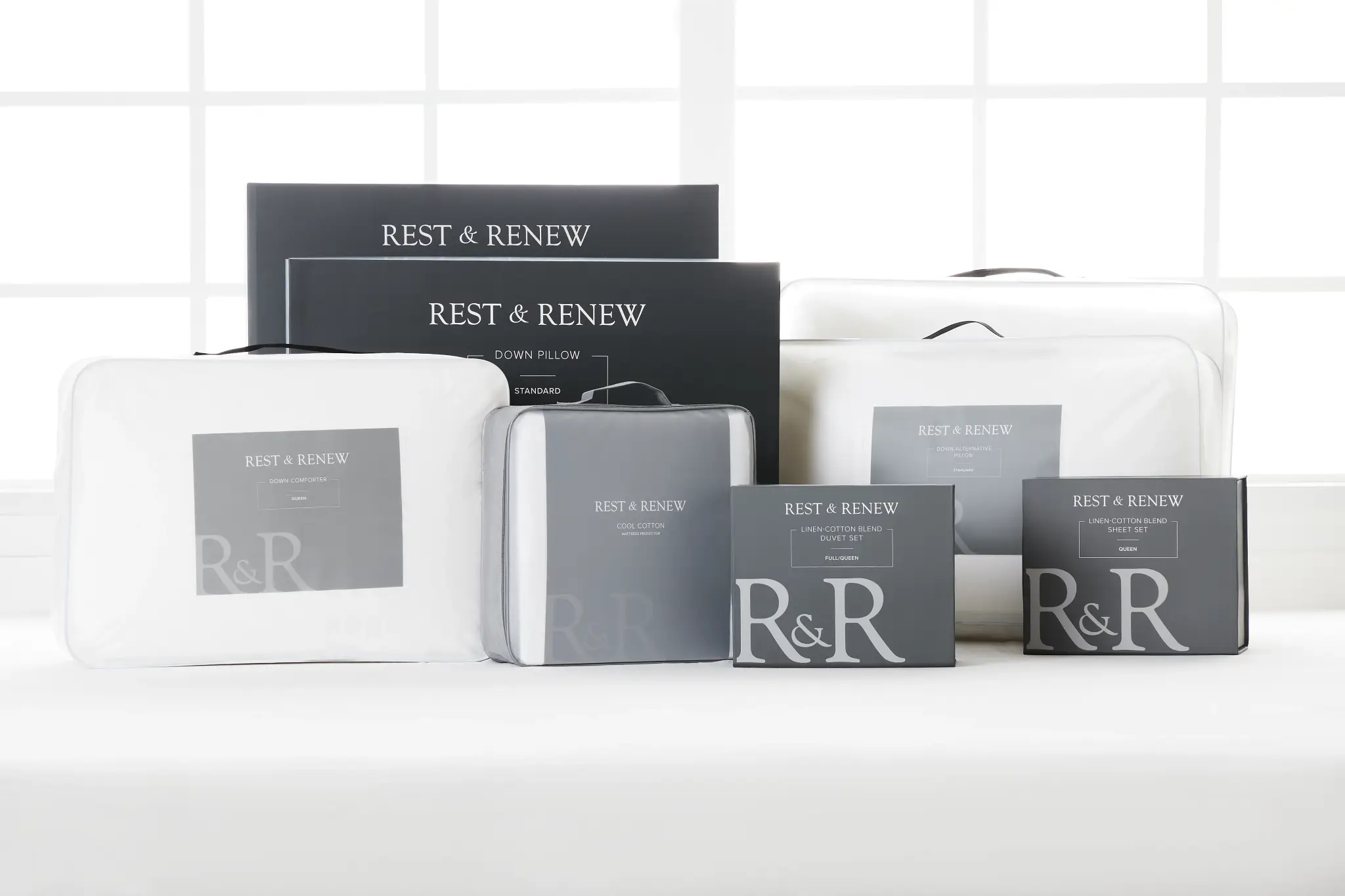 Rest & Renew Linen Blend Ivory Duvet Set Rest & Renew Linen Blend Ivory Duvet Set