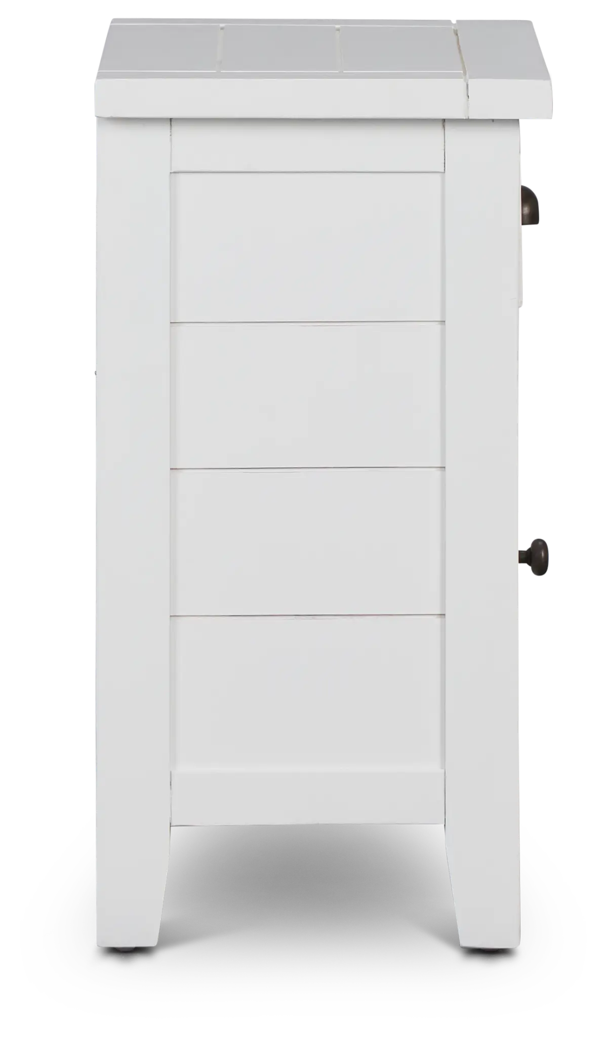 Bismark White Storage Accent Table Bismark White Storage Accent Table