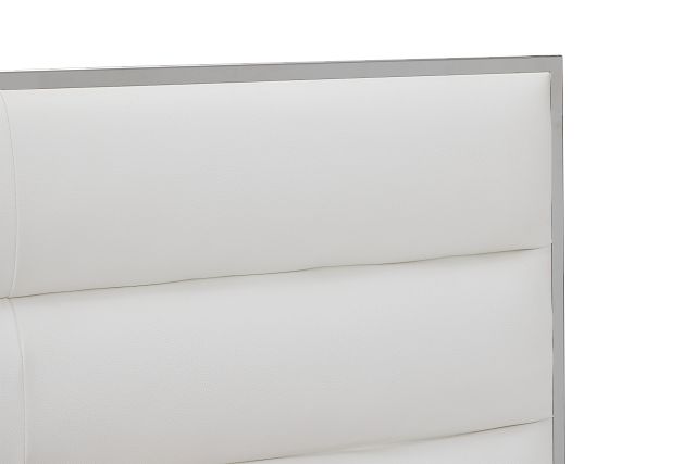 Cortina White Uph Platform Bed