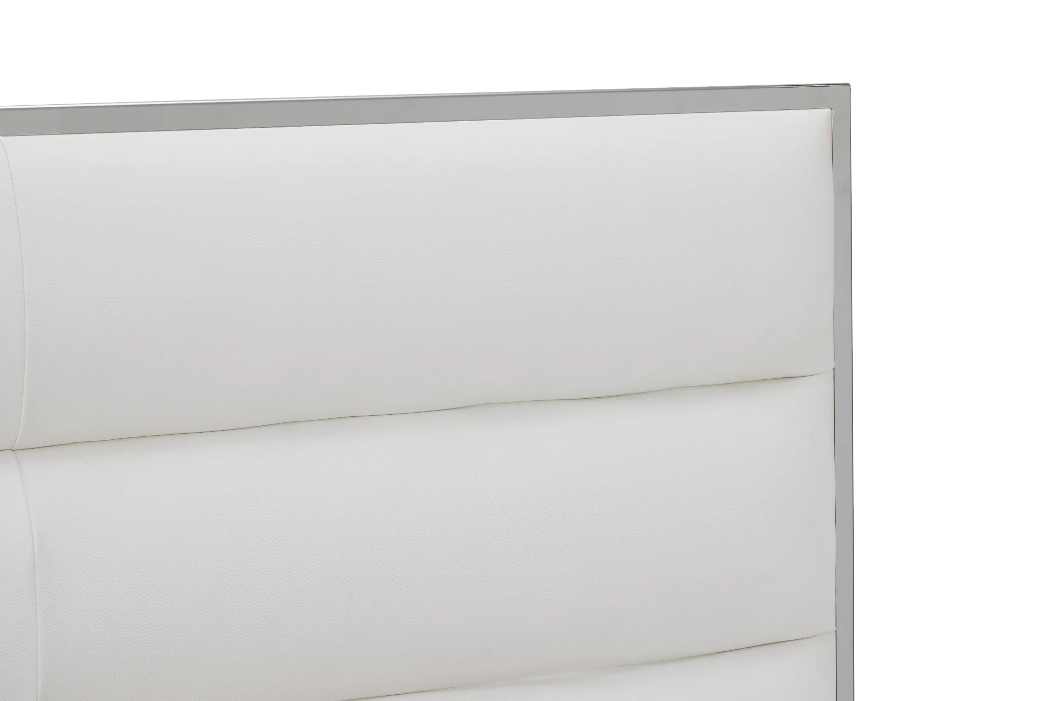 Cortina White Uph Platform Bed