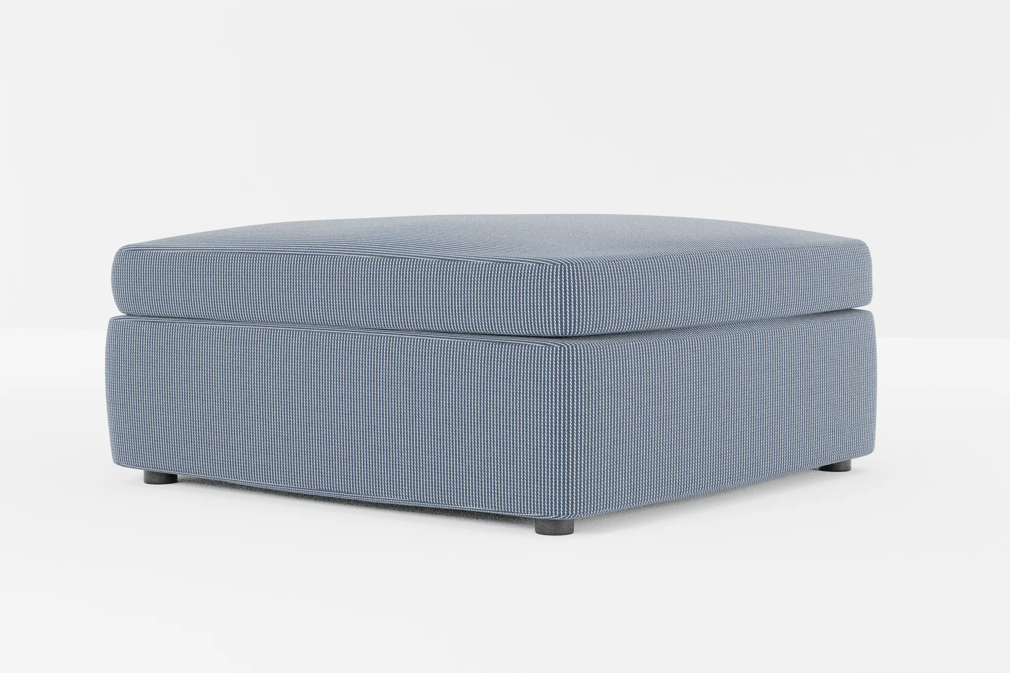 Destin Lucy Navy Fabric Cocktail Ottoman