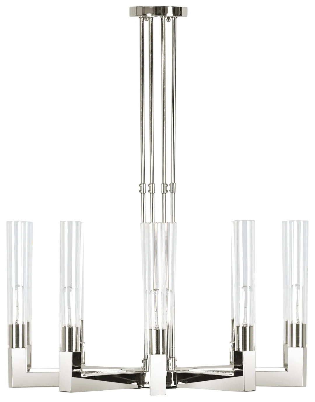 Lucia Chrome Metal Chandelier