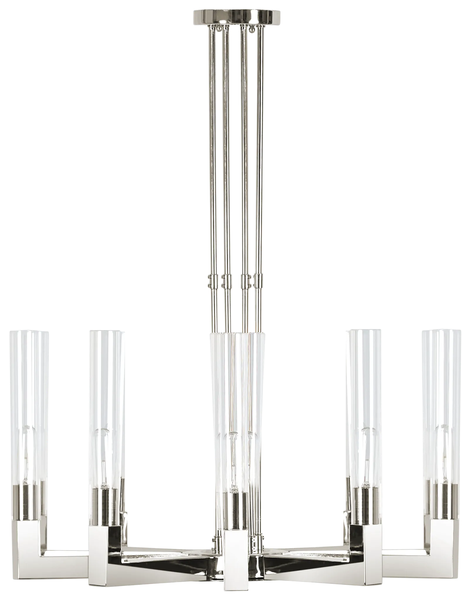 Lucia Chrome Metal Chandelier