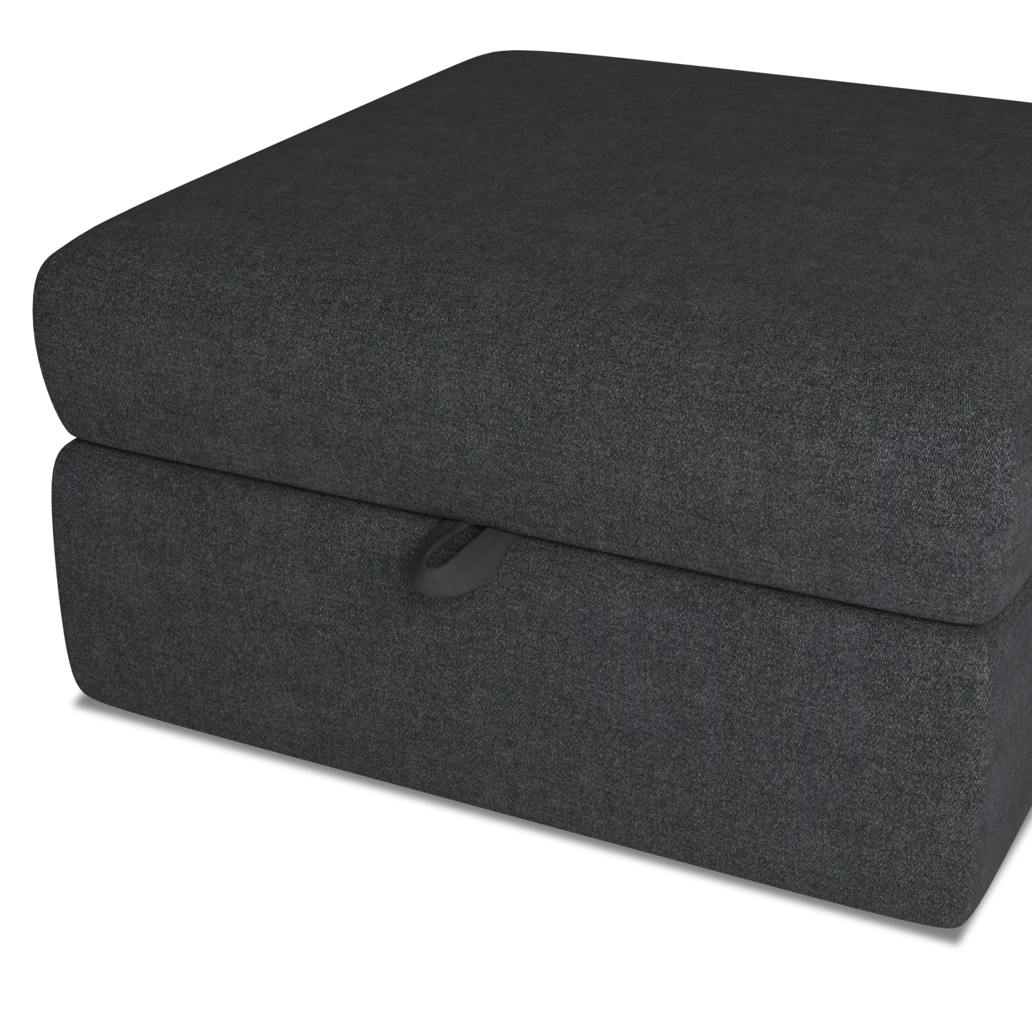 Citymod Dark Gray Fabric Storage Ottoman Citymod Dark Gray Fabric Storage Ottoman