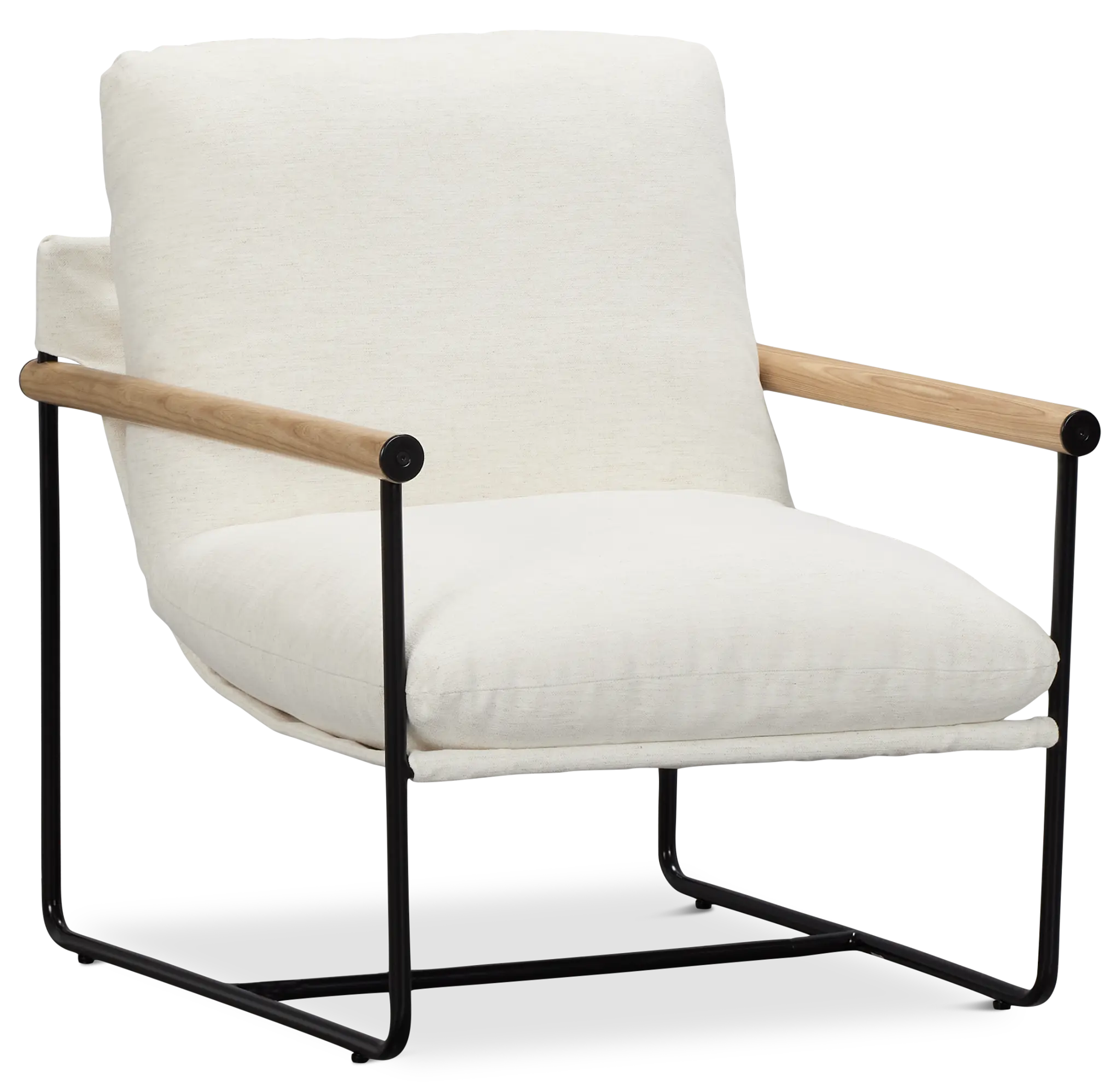Margo White Fabric Accent Chair Margo White Fabric Accent Chair