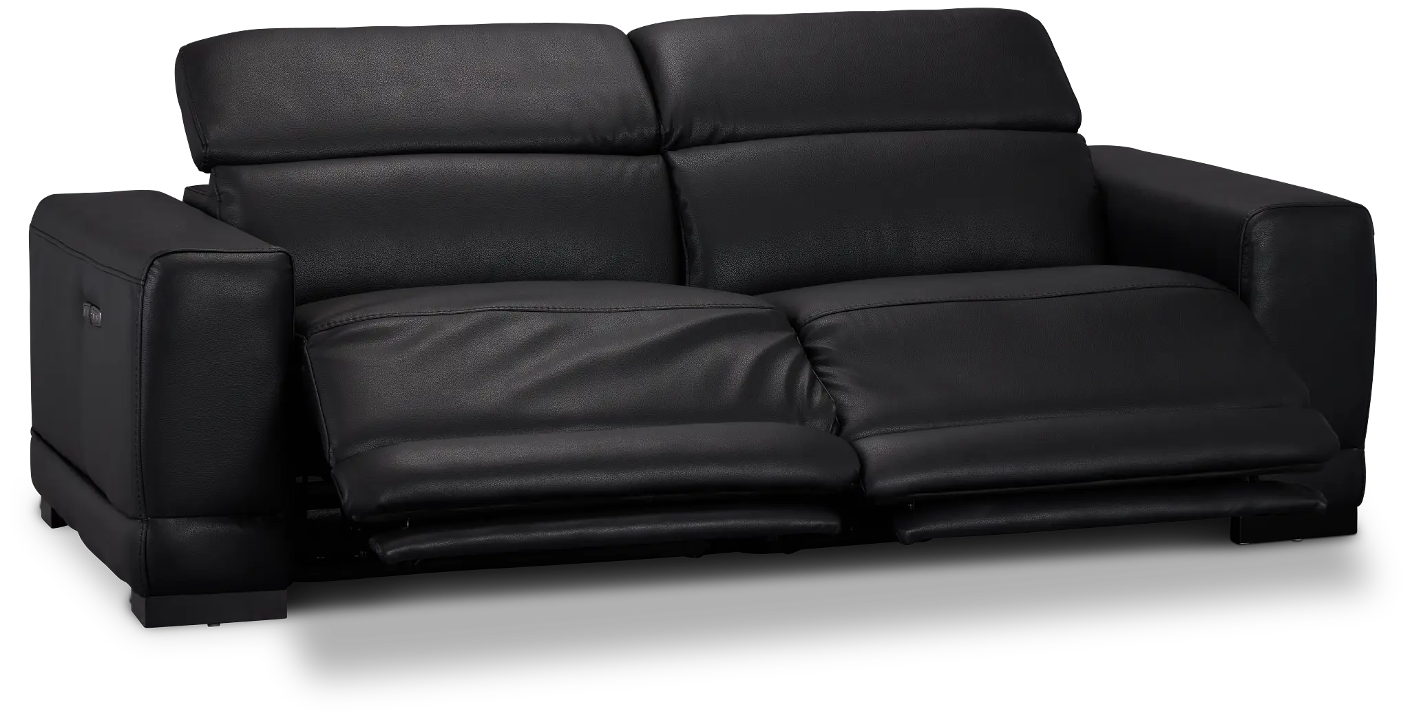 Lombardy Black Micro Power Reclining Sofa Lombardy Black Micro Power Reclining Sofa