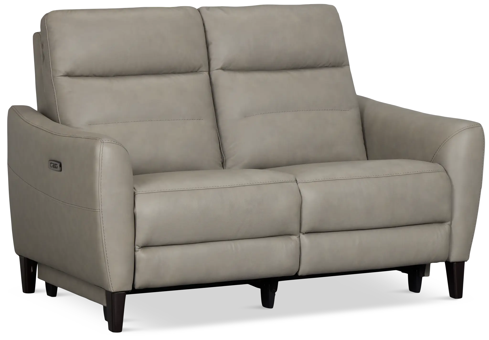 Keaton Gray Lthr/vinyl Power Reclining Loveseat W/ Power Headrest Keaton Gray Lthr/vinyl Power Reclining Loveseat W/ Power Headrest