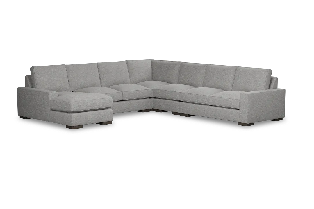 Edgewater Victory Gray Large Left Chaise Sectional