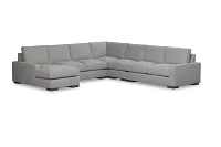 Edgewater Victory Gray Large Left Chaise Sectional