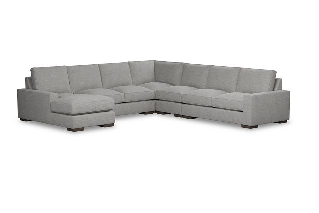 Edgewater Victory Gray Large Left Chaise Sectional