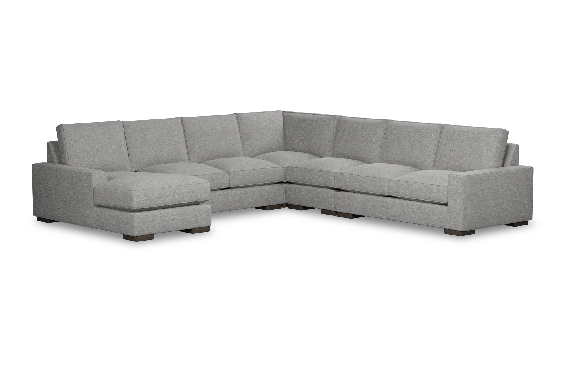 Edgewater Victory Gray Large Left Chaise Sectional