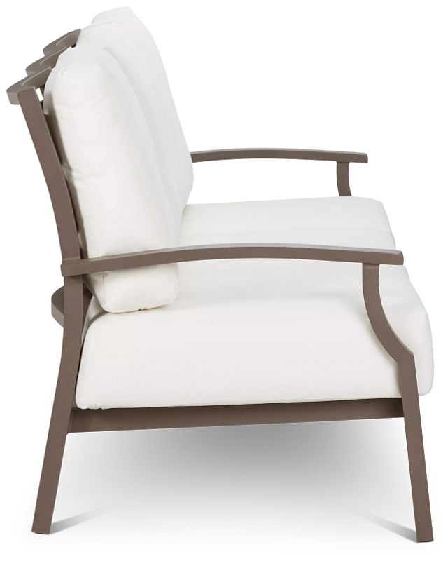 Raleigh White Aluminum Sofa (2)