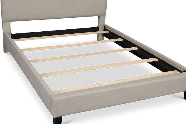 Lucy Light Gray Uph Platform Bed