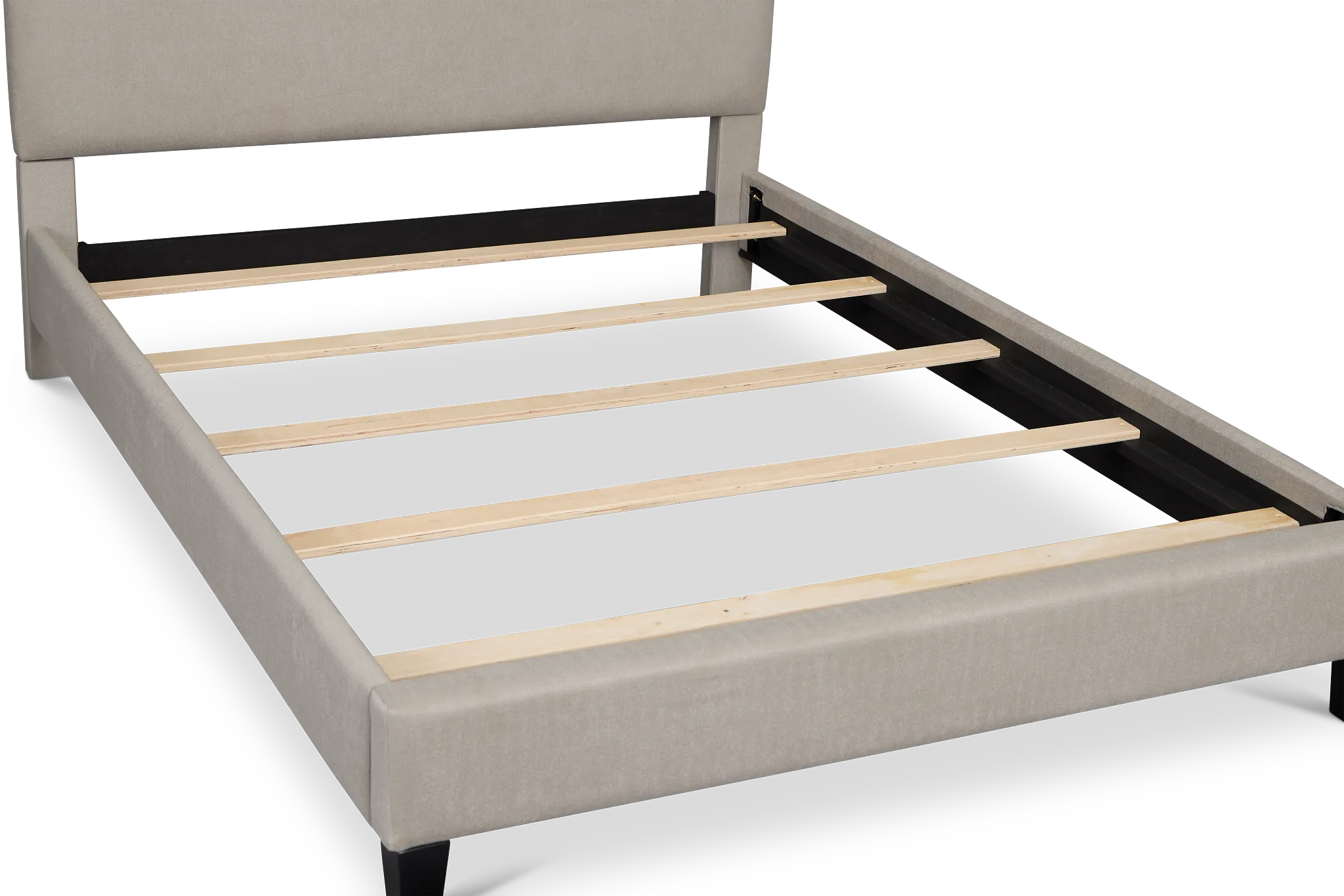 Lucy Light Gray Uph Platform Bed