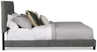Flagler Gray Uph Panel Bed