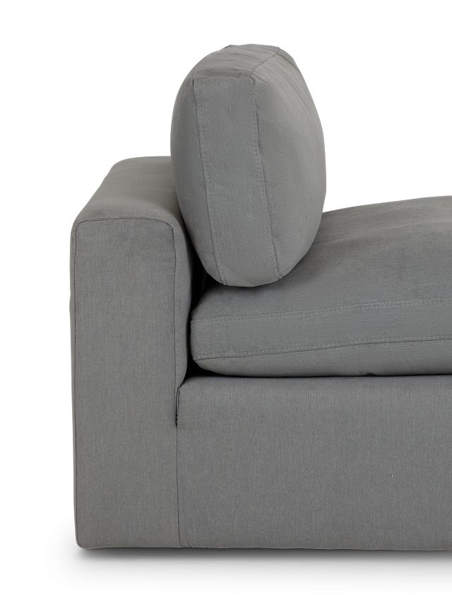 Grant Light Gray Fabric Armless Chair