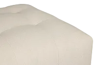 Remi Light Beige Fabric Ottoman