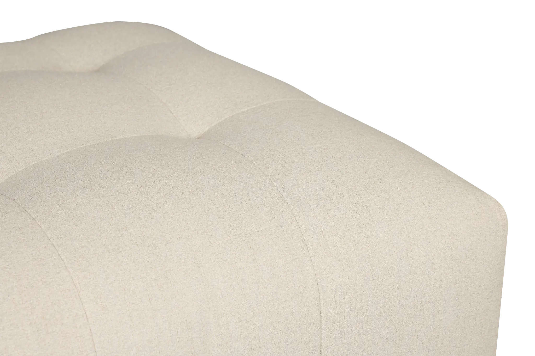 Remi Light Beige Fabric Ottoman Remi Light Beige Fabric Ottoman