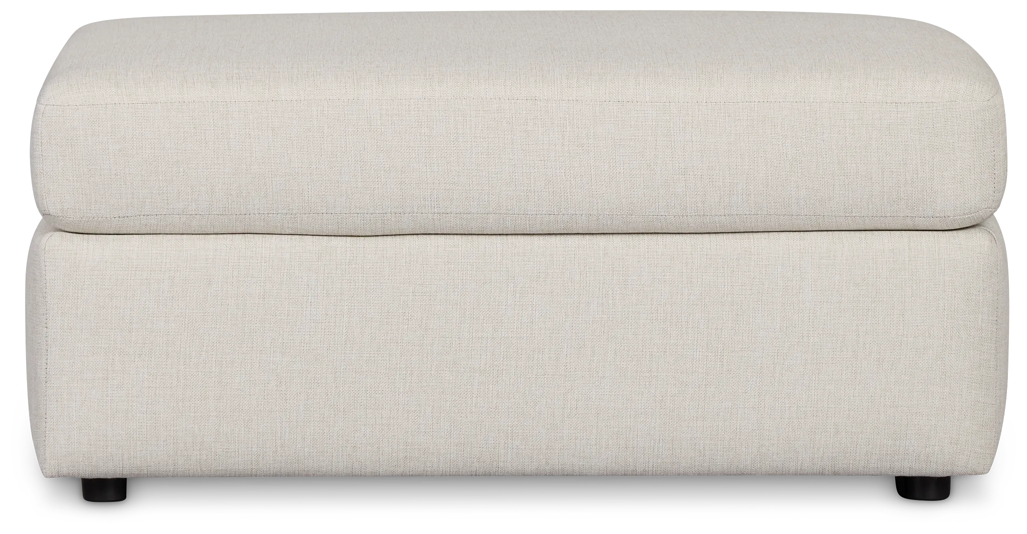 Brantley Light Beige Fabric Ottoman