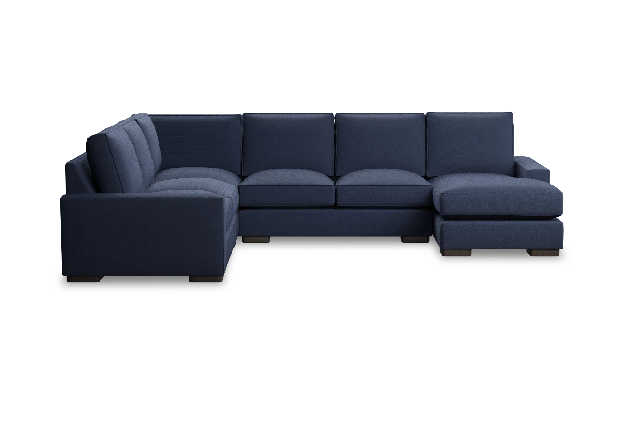 Edgewater Peyton Dark Blue Medium Right Chaise Sectional