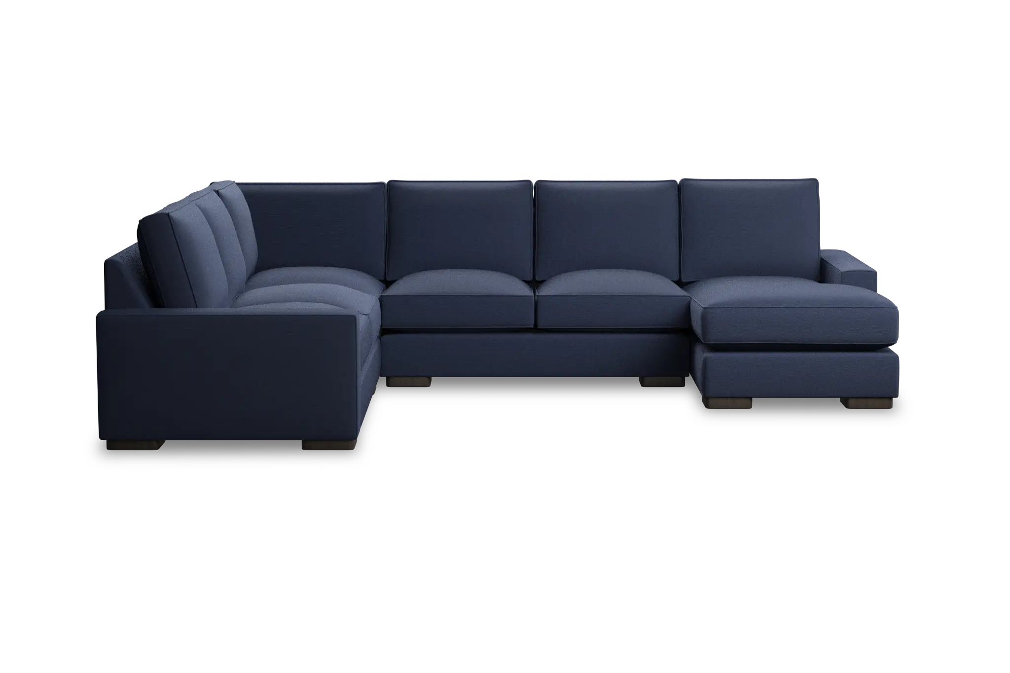 Edgewater Peyton Dark Blue Medium Right Chaise Sectional Edgewater Peyton Dark Blue Medium Right Chaise Sectional