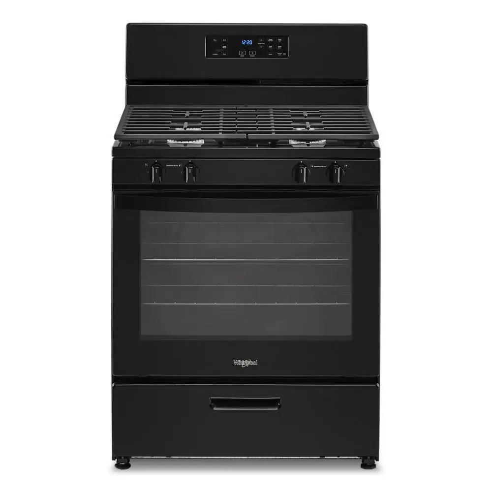 Whirlpool 320 Series Black Gas Range Whirlpool 320 Series Black Gas Range