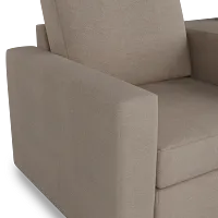 Citymod Beige Fabric 3-piece Modular Sofa With Media Console