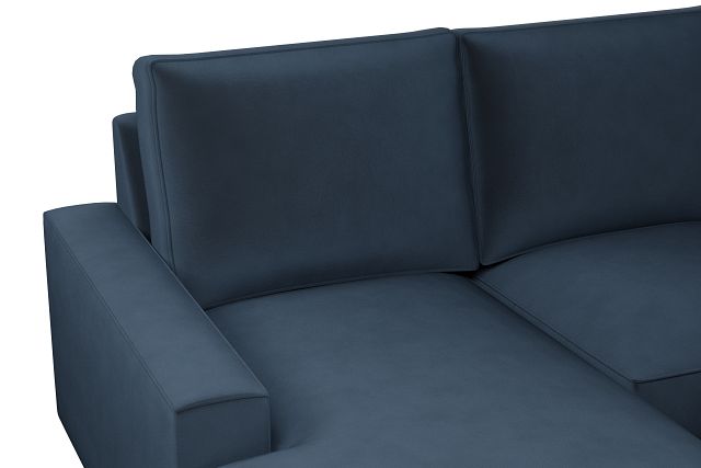 Edgewater Joya Dark Blue Large Left Chaise Sectional