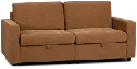 Addie Brown Fabric 2-piece Modular Storage Sofa