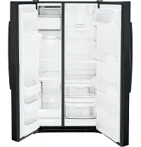 Ge Profile 25 Series Black Side By Side Refrigerator