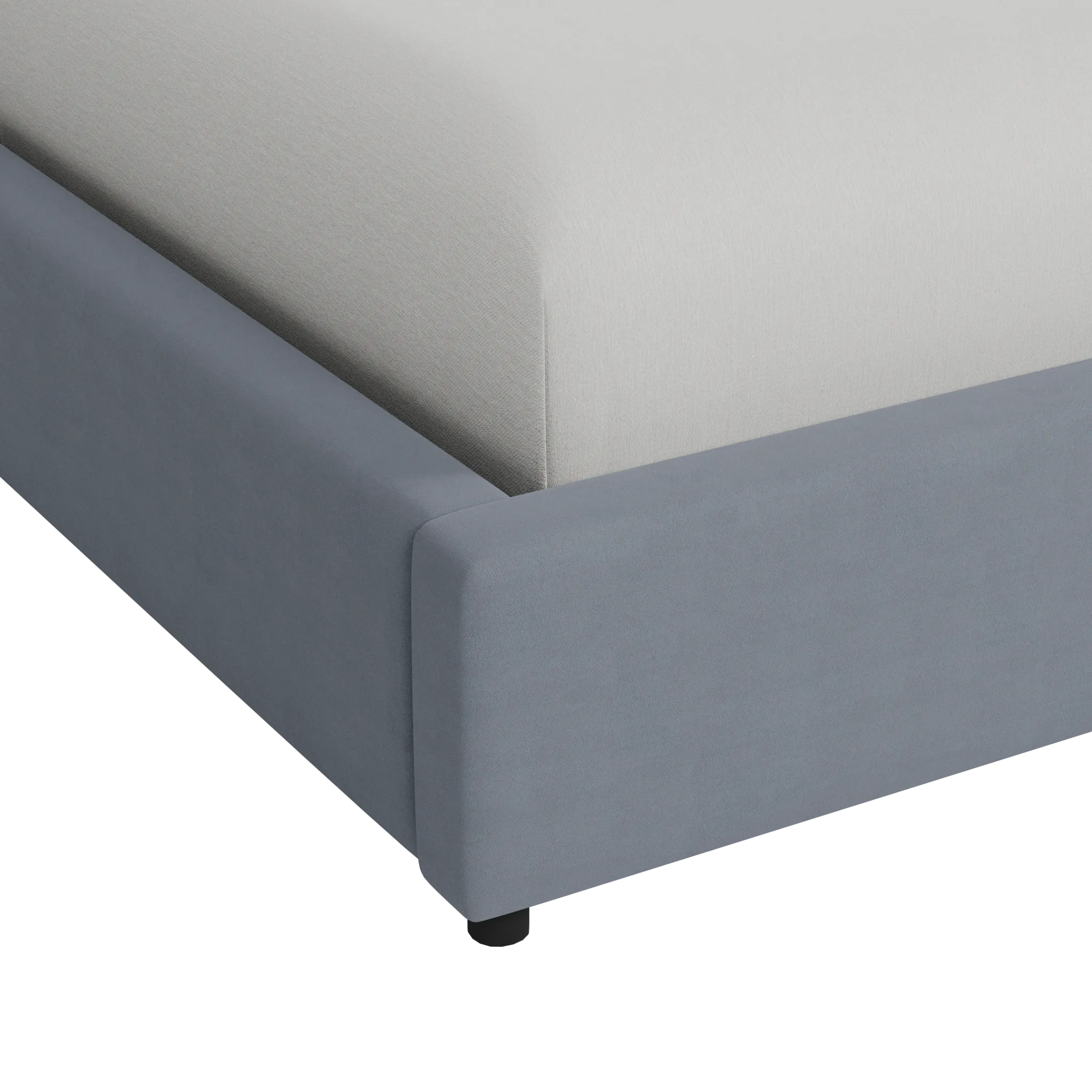 Grayton Suave Beige 44" Upholstered Platform Bed