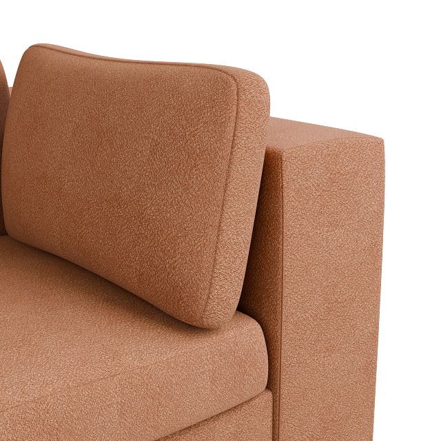 Destin Sutton Orange Fabric Corner Chair
