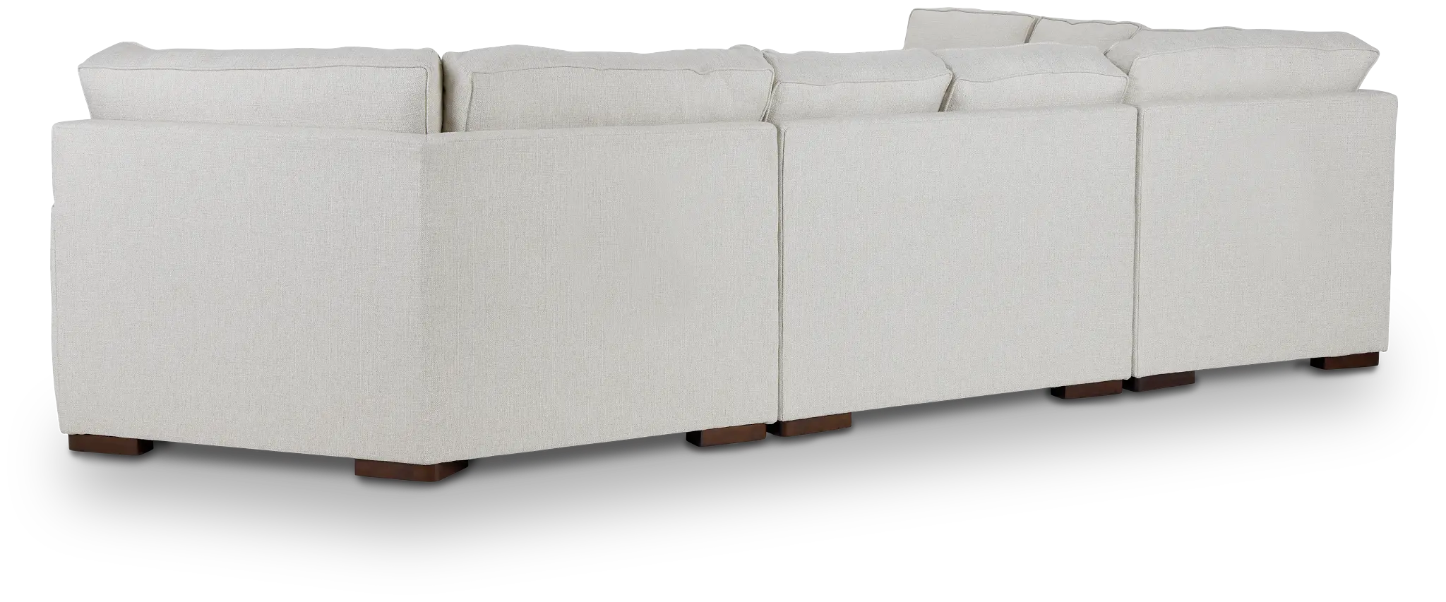 Austin White Fabric Small Right Cuddler Sectional Austin White Fabric Small Right Cuddler Sectional