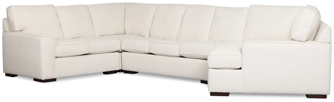 Sinclair Light Beige Fabric Right Cuddler Cooling Memory Foam Sectional Sinclair Light Beige Fabric Right Cuddler Cooling Memory Foam Sectional
