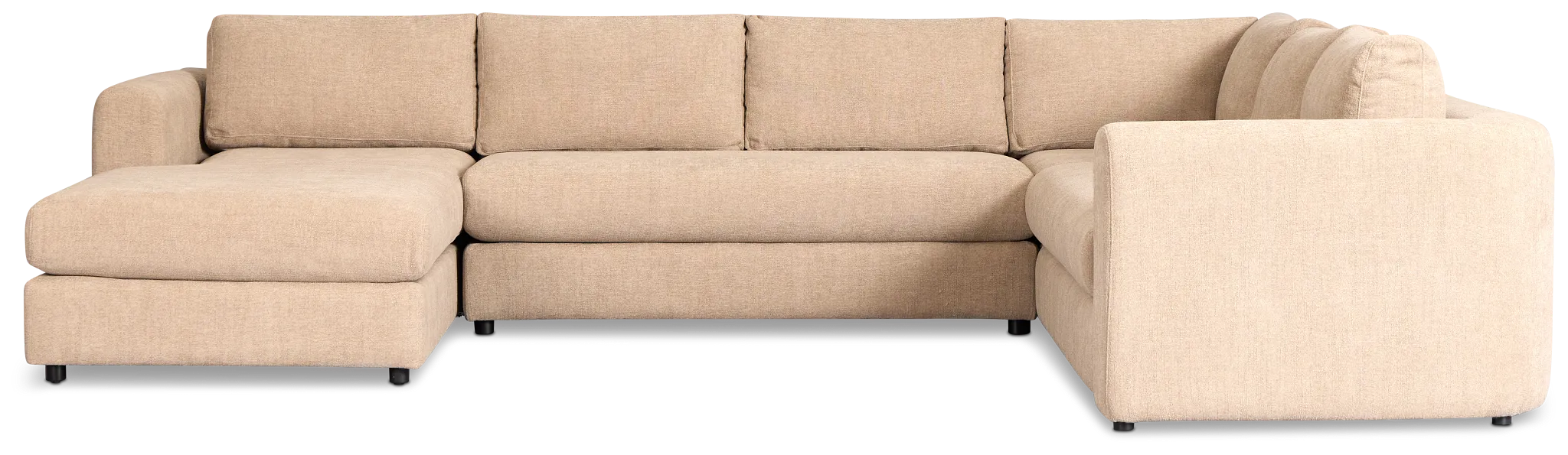 Alma Taupe Fabric Medium Left Chaise Sectional