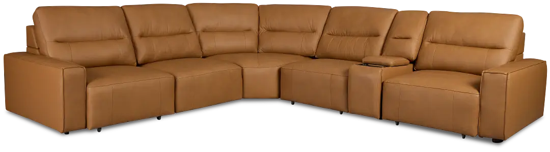 Rudy Brown Lthr/vinyl Medium Tri Power 2 Arm Extension Chaise Sectional Rudy Brown Lthr/vinyl Medium Tri Power 2 Arm Extension Chaise Sectional