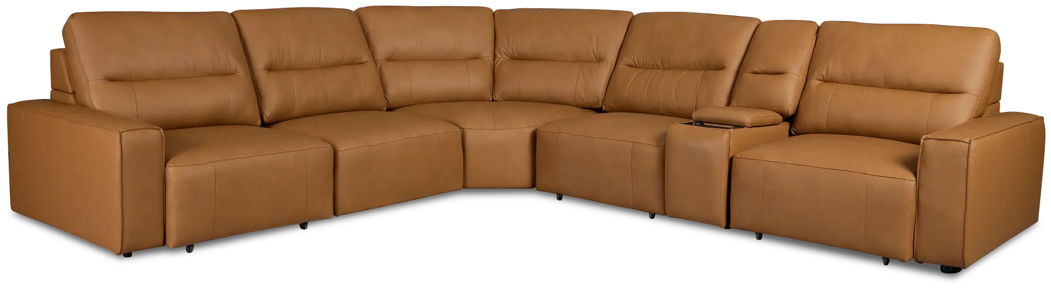 Rudy Brown Lthr/vinyl Medium Tri Power 2 Arm Extension Chaise Sectional Rudy Brown Lthr/vinyl Medium Tri Power 2 Arm Extension Chaise Sectional
