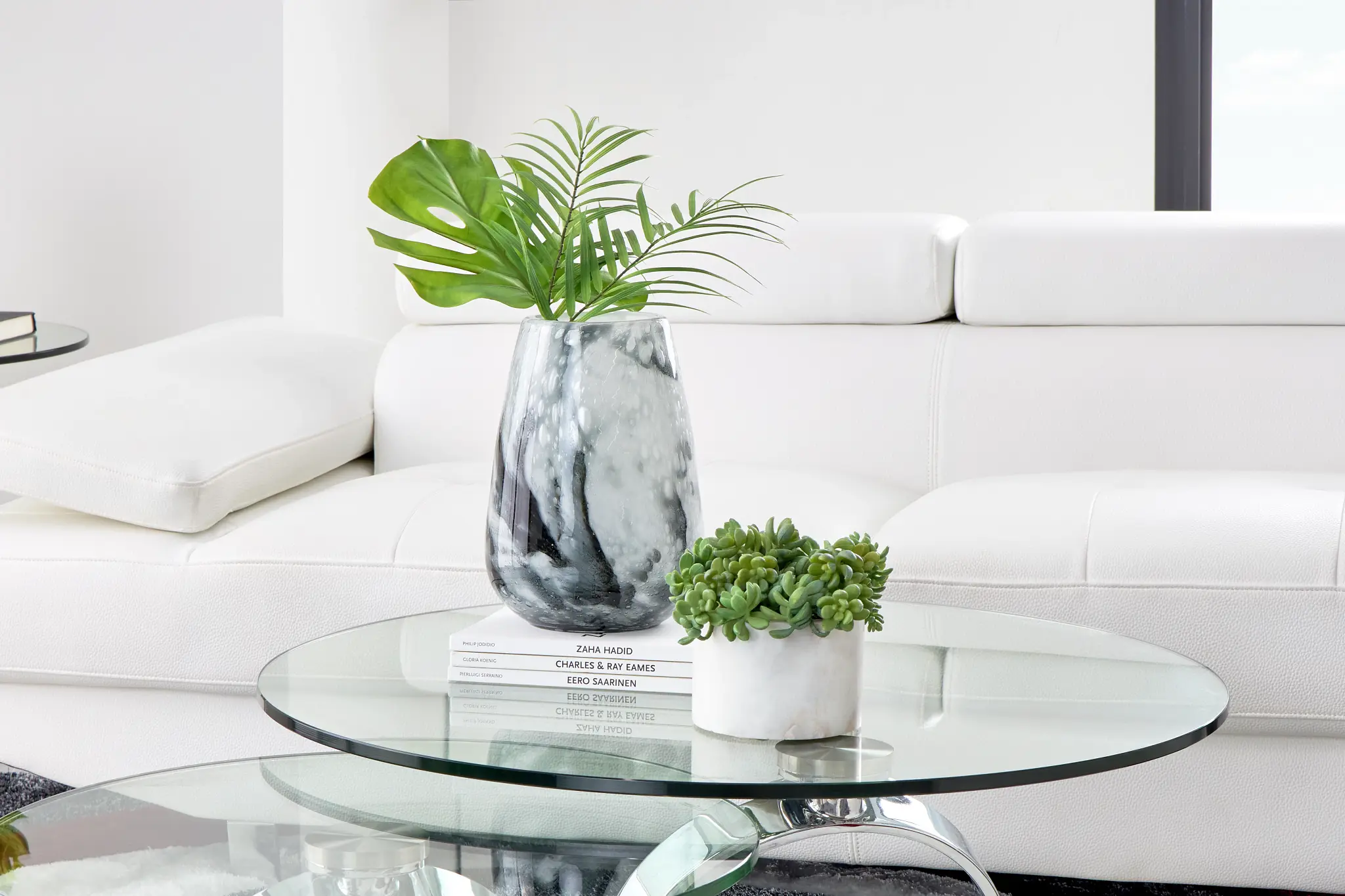 Dalston Glass Round Coffee Table Dalston Glass Round Coffee Table